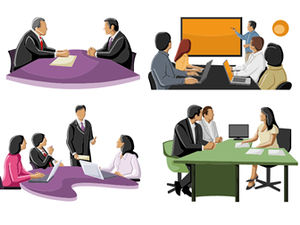 Renk takımı figürü siluet ppt malzemesi