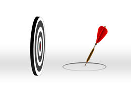 飞镖板飞镖靶ppt素材