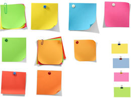 ノート、ステッカー、羊皮紙スクロールppt資料のダウンロード