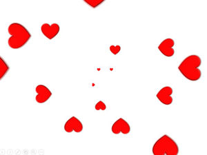 O amor brilha como efeito batimento cardíaco leve e efeito especial ppt