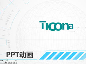 Modelo de ppt de animação de efeitos especiais de texto e gráficos