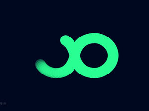 Barra de progresso de carregamento contínuo em forma de 8 em forma de pequena animação ppt efeitos especiais