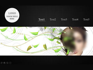 Dynamischer cooler Fotowechseleffekt dynamische Album-ppt-Vorlage