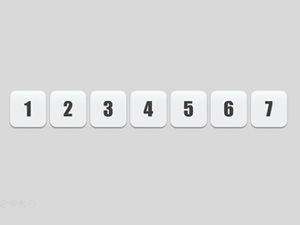 Нажмите на цифровые клавиши, чтобы воспроизвести шаблон эффекта фортепиано для фортепиано-ppt play.