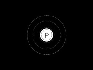 Sigla de animație vizuală a liniei și a cercului apare șablonul titlului ppt