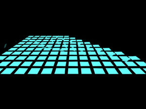 작은 사각형으로 만든 5초 카운트다운 특수 효과 ppt 템플릿