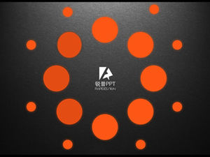 Über die Kreis-ppt-Spezialeffekt-Animationsvorlage