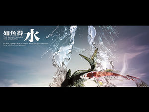 ย้ายบล็อกมาสก์เปลี่ยนเอฟเฟกต์รูปภาพ ppt template