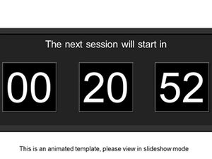 Jam elektronik 20 menit hitung mundur templat efek khusus