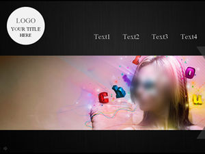 Clique no menu para mudar dinamicamente o modelo de efeito de imagem