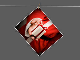 여러 사진 전환 아이콘이 PPT 특수 효과로 나타납니다.