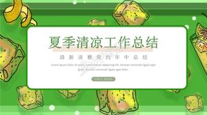 Summer cool style work summary general ppt template