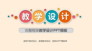 Warmes und einfaches Lehrdesign, universelle ppt-Vorlage
