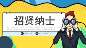 Plantilla ppt general de reclutamiento de estilo geométrico simple