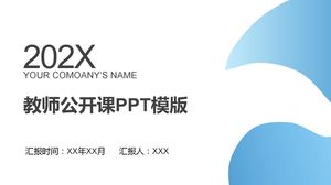 Modello ppt generale di classe aperta per insegnante blu e conciso