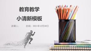 Educație simplă și proaspătă și predare șablon ppt general