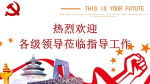 Prosty szablon powitalny przywództwa ppt