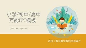 따뜻한 만화 교육 교육 교육 일반 ppt 템플릿