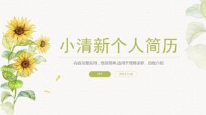 Modello ppt di auto-introduzione della nuova voce del nuovo dipendente