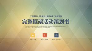 Template ppt buku perencanaan acara bingkai lengkap gaya bisnis