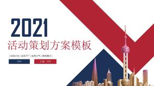 modèle ppt général de plan de planification d'événements simples d'affaires 2021