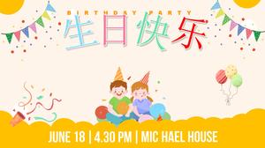 Templat ppt ulang tahun anak-anak