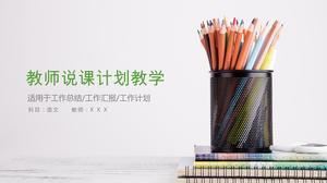 Modello ppt del piano di insegnamento scolastico