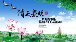 Inchiostro e modello ppt lezione di festa del governo pulito