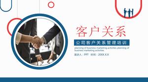 Regelmäßige Mitarbeiterschulung Kundenbeziehung ppt-Vorlage