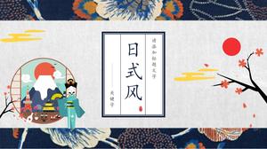 Japanischer Stil voller künstlerischem Sinn ppt-Vorlage