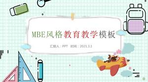 MBEスタイルの教育および教育pptテンプレート