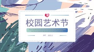 Кампус преувеличенный шаблон п. П. Фестиваля культуры и искусства кампуса