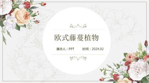 كرمة النبات الكلاسيكي النمط الأوروبي قالب باور بوينت