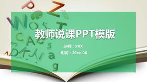 ครูที่อบอุ่นและเป็นมิตรพูดถึงเทมเพลต ppt ทั่วไป