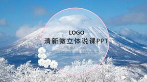 Fresh microsome teaching and speaking class general ppt template