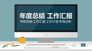 Plantilla ppt resumen de trabajo informático