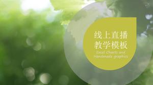 Modelo de aula on-line ppt de ensino ao vivo simples e acolhedor