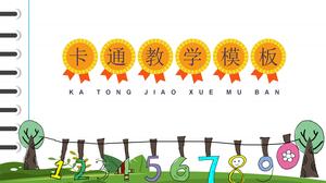 Modello ppt generale per l'insegnamento dell'educazione del fumetto verde