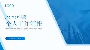 Albastru simplu stil de afaceri rezumatul planului de lucru șablon ppt