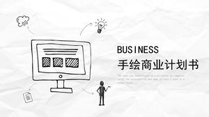 Handgezeichnete Businessplan-ppt-Vorlage