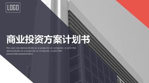 Красный и синий цвет шаблон бизнес-плана п.