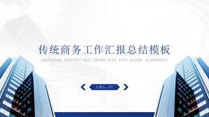 Șablon simplu și proaspăt, tradițional, raport de lucru, șablon ppt