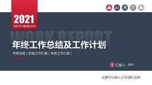 2021 șablon ppt rezumatul lucrării la sfârșitul anului de afaceri