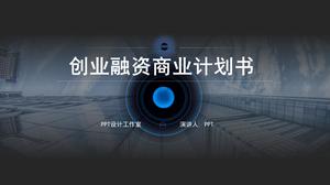 High-end linie de afaceri tehnologie sens plan de afaceri șablon ppt