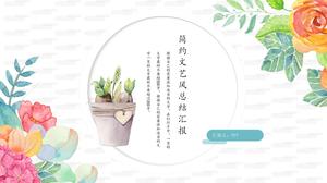 Flori proaspete întreprindere literară rezumat lucrare șablon ppt