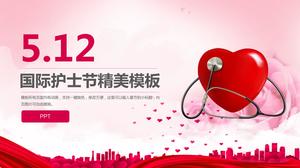 New medical care nurses day ppt template