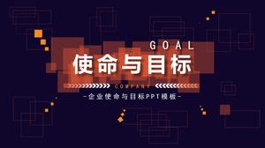 Template ppt pengejaran misi dan tujuan