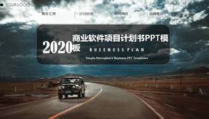 Plantilla ppt de informe de proyecto de software empresarial