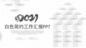 2021 белый простой геометрический стиль дом фон рабочий отчет общий шаблон п.