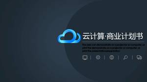 Modelo de ppt de computação em nuvem simples